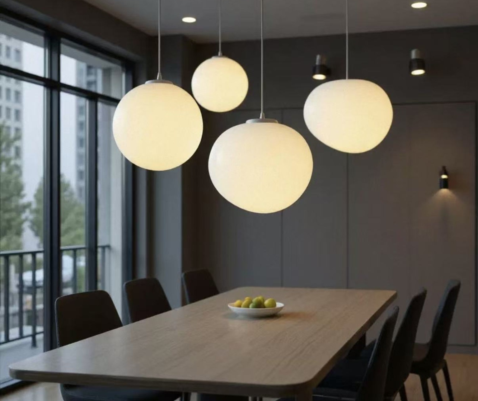 Warm globe dining pendant from the supplied Fanxing decorative catalogue